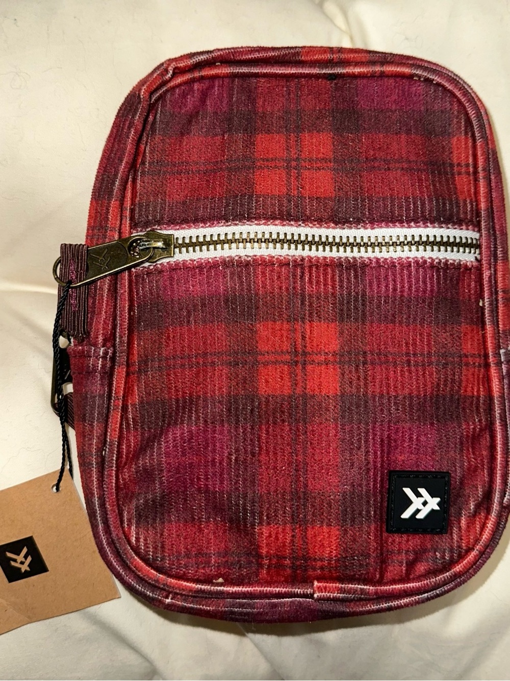 Thread Red Plaid Travel Pouch